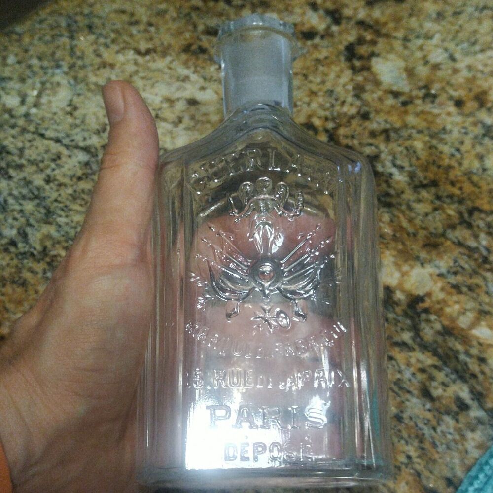 Vtg RARE Guerlain Marque De Fabrique 15 Rue de La Paix Paris Perfume Bottle
